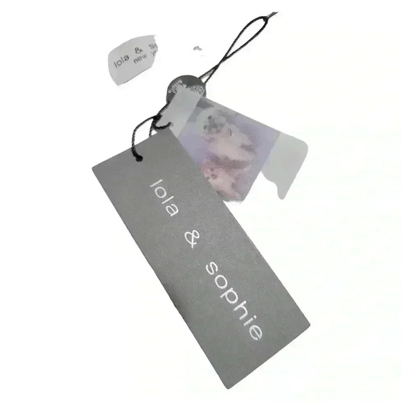 Lola & Sophie Eggshell Tank Top Sheer Cream Blouse NWT Size Small Criss Cross - Picture 6 of 6